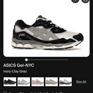 ASICS Gel NYC Men's Ivory,clay, gray Athletic Shoes